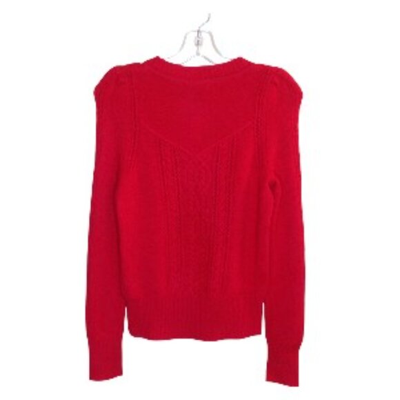 Aqua Cashmere Sweater Red Small NWT - Picture 2 of 4